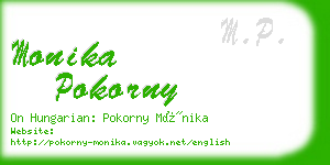 monika pokorny business card